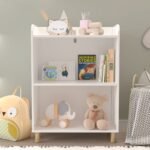 Kids 3-Tier Bookcase  Children's  Display and Toy Storage Cabinet Organizer - Image 4