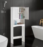Over-The-Toilet Bathroom Shelf Organizer, White - Image 2