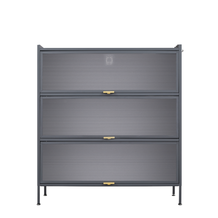 3 Tier Pantry Storage Cabinet Baker Racks for Kitchen with Storage Kitchen Pantry Storage Cabinet Microwave Rack Storage Rack - Image 9