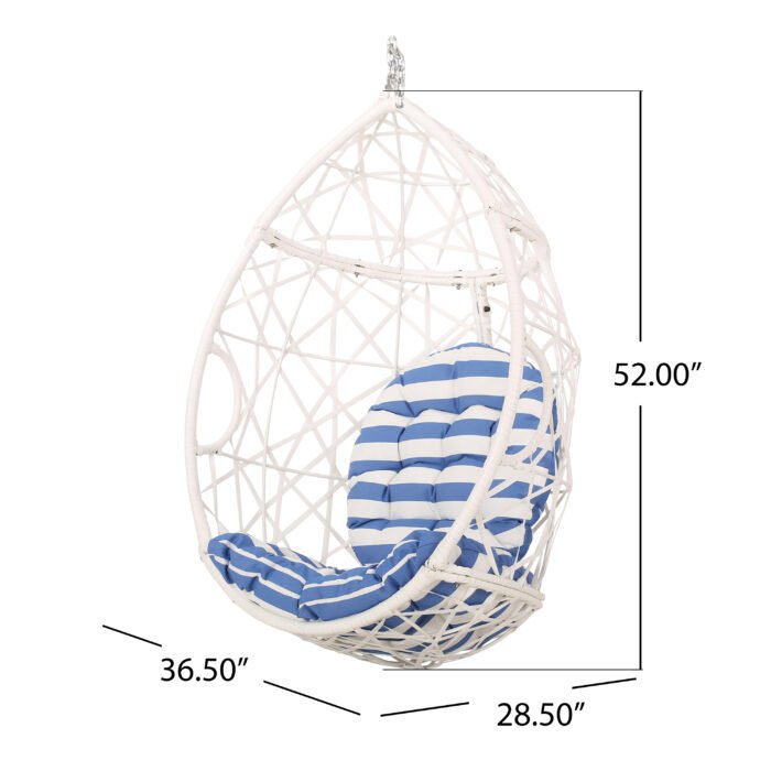 Marlin Hanging Egg Chair-Basket - Image 4