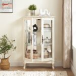 Dual door Curio cabinet with tempered glass doors - Image 13