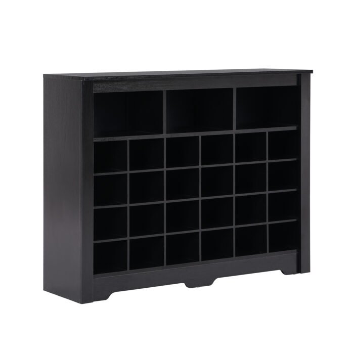 Sleek Design 24 modern  shoe cabinet with curved base - Image 9