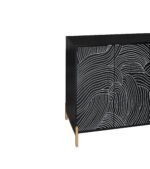 Carving 4 door panel buffet with adjustable shelves - Image 15