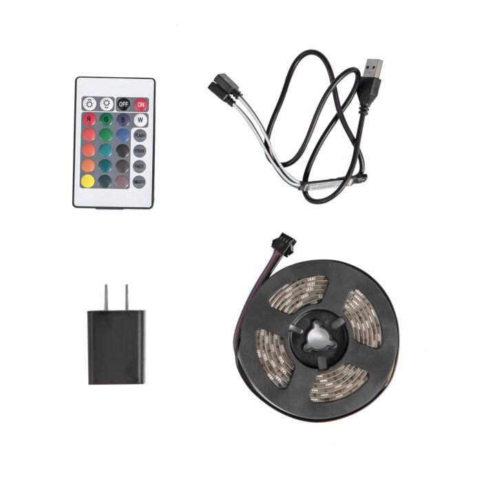 Living Room Sideboard Storage Cabinet White High Gloss with LED Light - Image 11