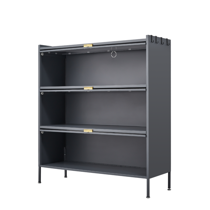 3 Tier Pantry Storage Cabinet Baker Racks for Kitchen with Storage Kitchen Pantry Storage Cabinet Microwave Rack Storage Rack - Image 10