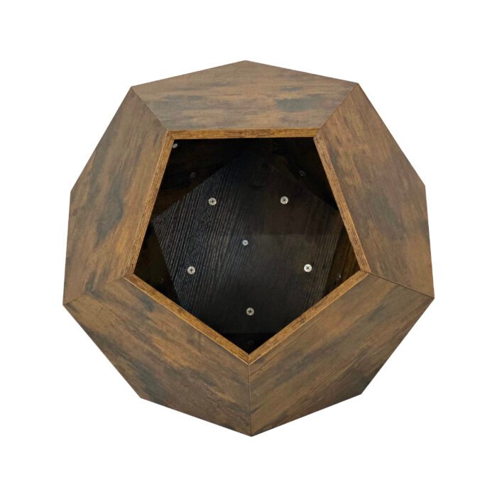 Modern Pet Furniture Cat Kennel Side Table MDF Multi-Purpose Furniture Antique Wood Color - Image 8