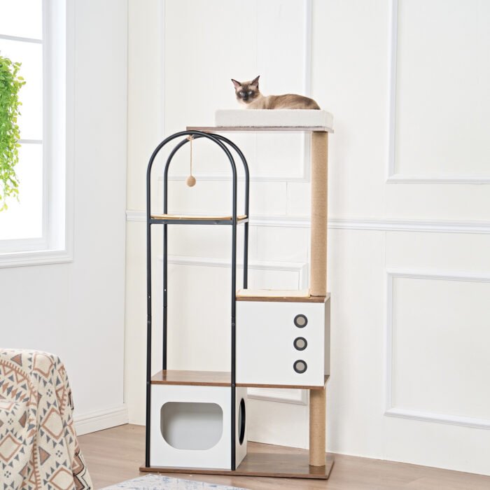 Cat climbing frame, Tree, Tower, Multi-Level Cat Condo - Image 4