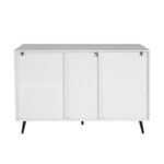 Living Room Sideboard Storage Cabinet White High Gloss with LED Light - Image 7
