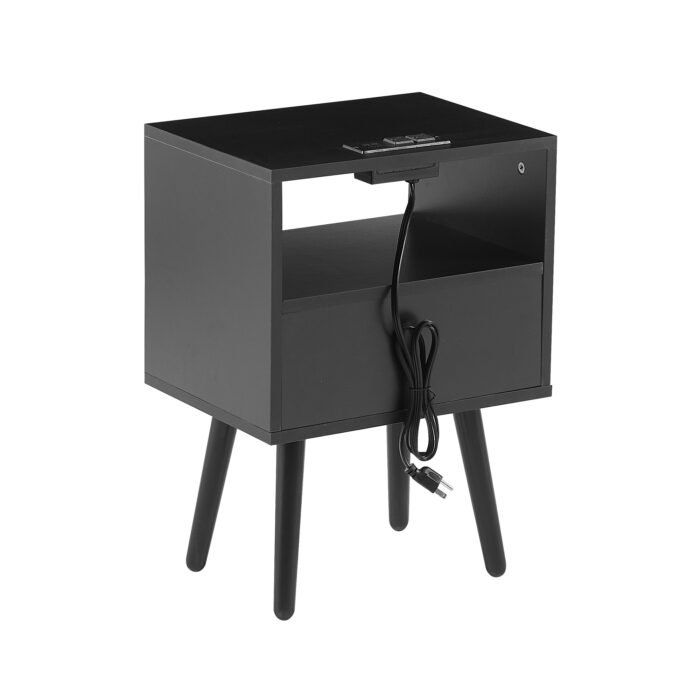 Armando Living Room Side Cabinet Corner Cabinet Bedroom Night Stand - Image 18