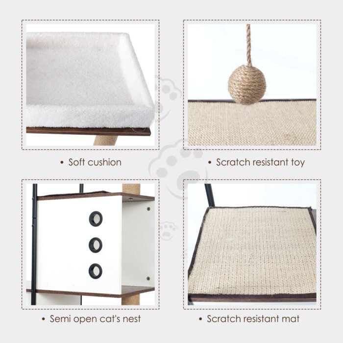 Cat climbing frame, Tree, Tower, Multi-Level Cat Condo - Image 6