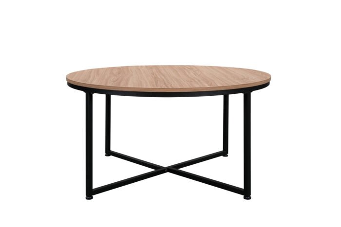 Modern Round Metal Coffee Table - Image 6