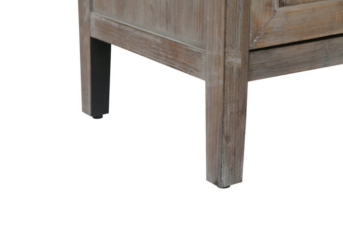 4 Door Wooden Twill Sideboard American Country Vintage Buffet - Image 13