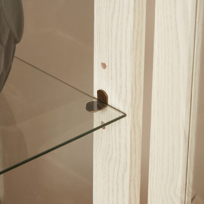 Dual door Curio cabinet with tempered glass doors - Image 16