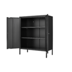Kitchen metal cabinet with Doors (Black) - Image 4