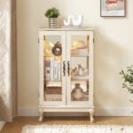 Dual door Curio cabinet with tempered glass doors - Image 19