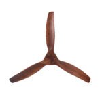 52" YUHAO Farmhouse Rustic Ceiling Fan  with Solid Wood Blade and without Light - Image 13