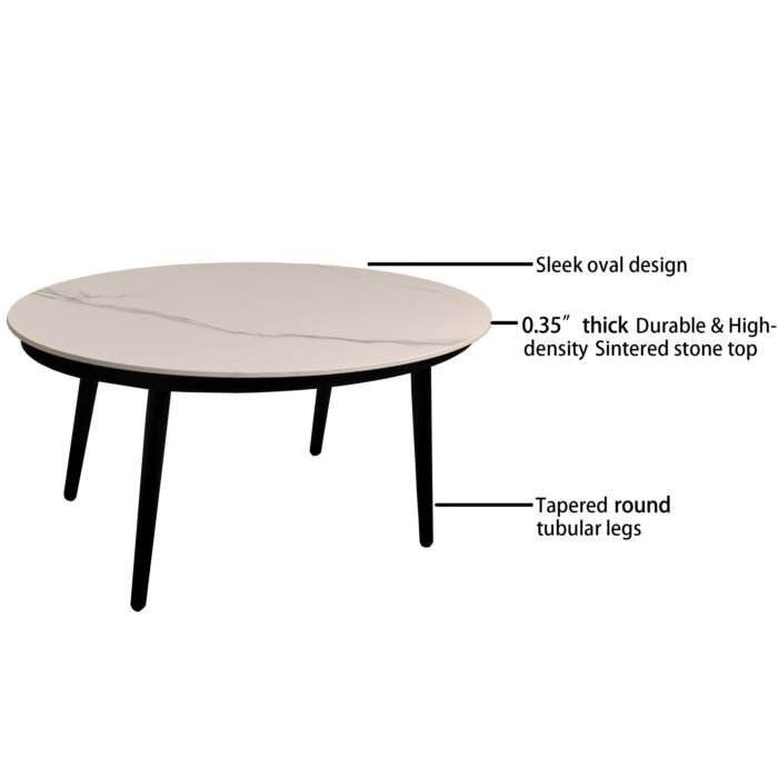 5PC Outdoor Aluminum Patio Furniture Modern Chat Sofa Conversation Set - Image 13