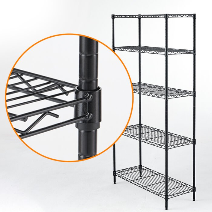 Metal wire rack storage rack adjustable rack, vertical storage rack unit - Image 6