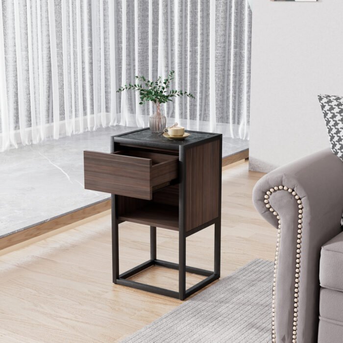 Armando Living Room Side Cabinet Corner Cabinet Bedroom Night Stand - Image 23