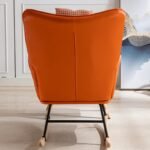 Rocking Chair Soft Houndstooth Fabric Leather Fabric - Image 8