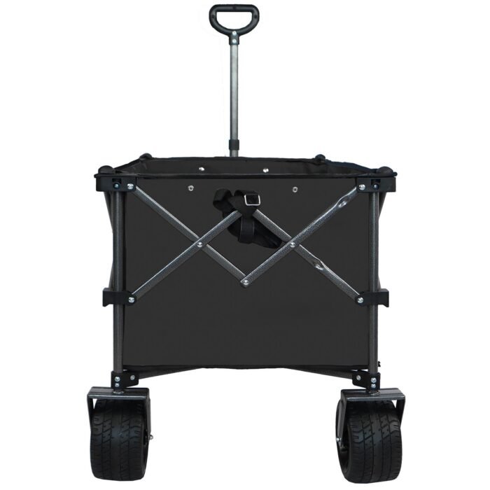 Collapsible Folding Wagon Push Pull Foldable Beach Wagon Cart - Image 17