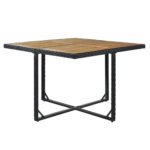 Patio All-Weather PE Wicker Dining Table Set with Wood Tabletop - Image 23