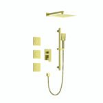 Shower System with Shower Head, Hand Shower Slide Bar  Bodysprays Shower Arm  Hose Valve Trim - Image 21
