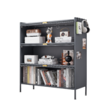 3 Tier Pantry Storage Cabinet Baker Racks for Kitchen with Storage Kitchen Pantry Storage Cabinet Microwave Rack Storage Rack - Image 5