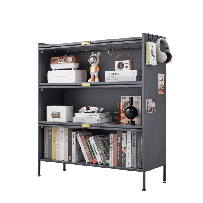 3 Tier Pantry Storage Cabinet Baker Racks for Kitchen with Storage Kitchen Pantry Storage Cabinet Microwave Rack Storage Rack - Image 5