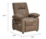 Recliner Chair with Message and Heater and Manual Control - Image 3