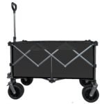 Collapsible Folding Wagon Push Pull Foldable Beach Wagon Cart - Image 18