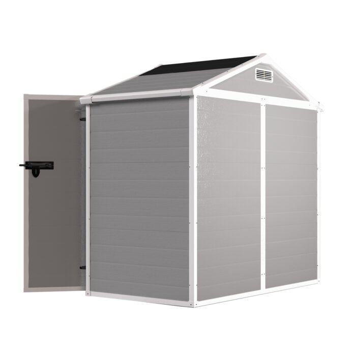 Resin Weather Resistant Outdoor Storage Shed with Floor (6'x4.4') - Image 23