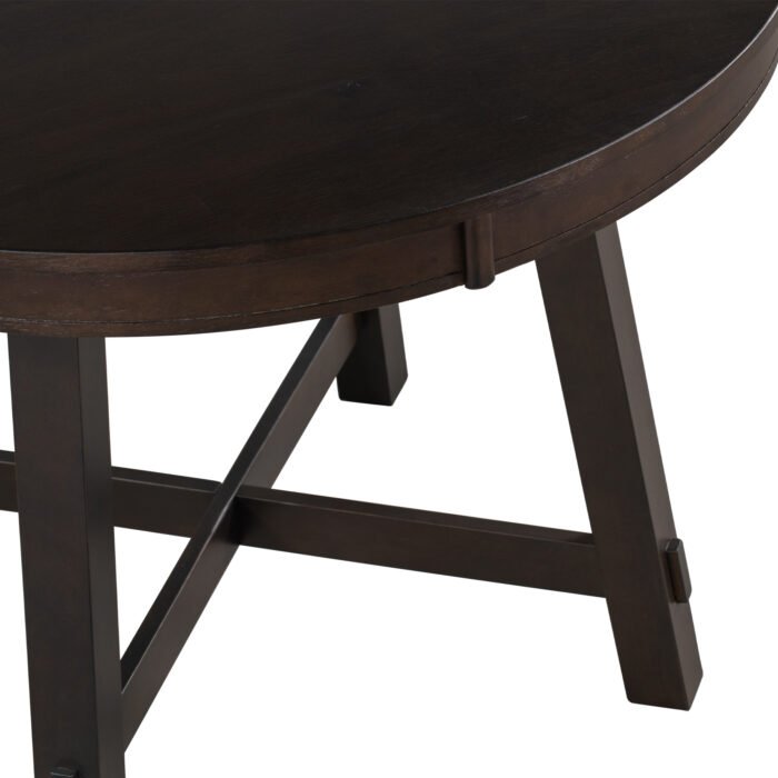 Farmhouse Round Extendable Dining Table - Image 11