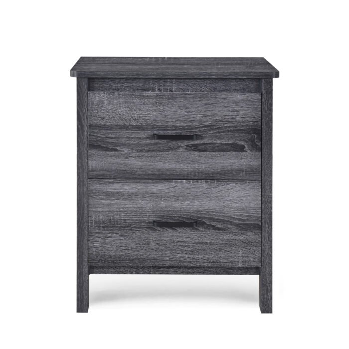 Wooden Nightstand with 2 drawers - Image 6