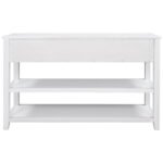 Retro Design Entrance Console with Two Open Shelves - Image 11