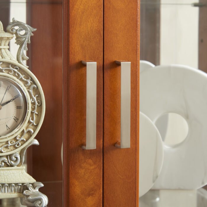 Curio Diapali cabinet with adjustable  tempered glass shelves and Lighting - Image 4