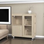 Small animal cages with 4 layers and window storage cabinets