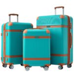 Hardshell Lightweight Luggage 3 Piece Set with 8 wheels and TSA Lock (20/24/28) - Image 9