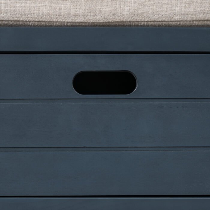 Storage Bench with Cushion, Removable Basket and 2 Drawers - Image 15