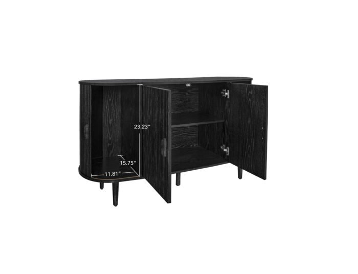 TV Stand Storage with 4 Doors and Adjustable Shelf - Image 10