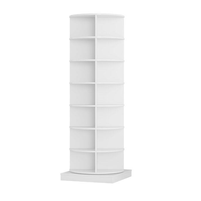 360 white rotating shoe cabinet with 7 layers (28 shoe pairs) - Image 6
