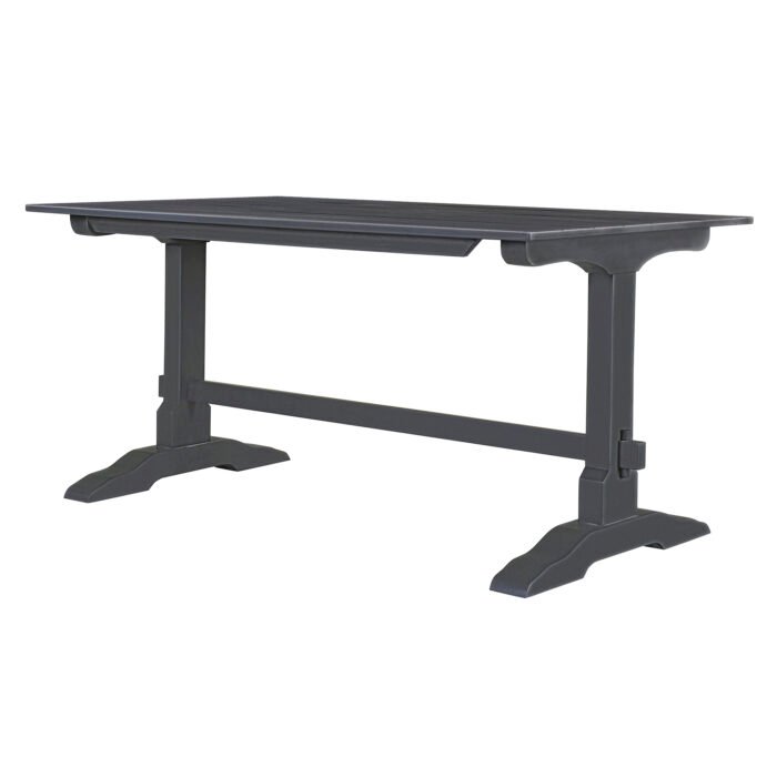 3-piece retro rectangular stand table and 2 wooden stools - Image 19