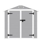 Resin Weather Resistant Outdoor Storage Shed with Floor (6'x4.4') - Image 14