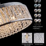 Crystal Pendant Circular Ceiling Light Fixture - Image 6