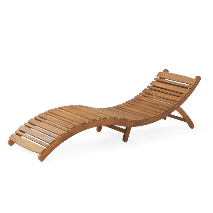 Lahaina Wood Foldable Sunbed - Image 7
