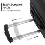 3 Piece Luggage Set Hardside Spinner Suitcase with TSA (20/24/28) Black - Image 6