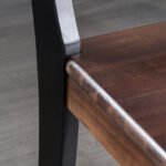 Roshan Farmhouse Acacia Wood Dining Chairs, Black / Walnut (Set of 2) - Image 12