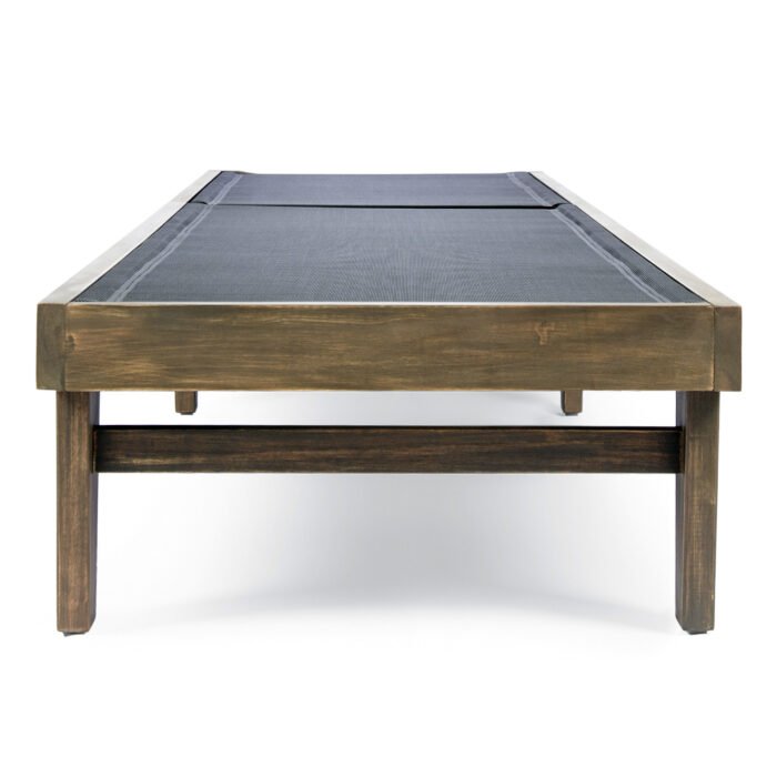 Summerland wooden Sunbed with mesh - Image 12