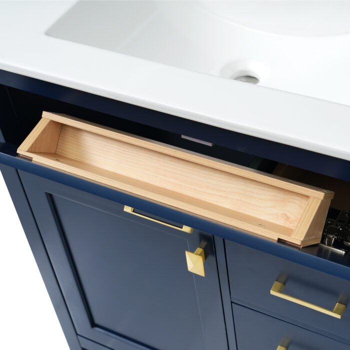 Bathroom Vanity with Ceramic Sink and Ample Storage - Image 21
