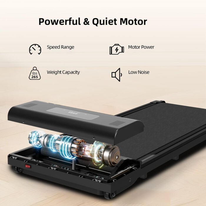 Undertable treadmill, walking mat, portable jogger with remote LED display (265 pounds) - Image 4